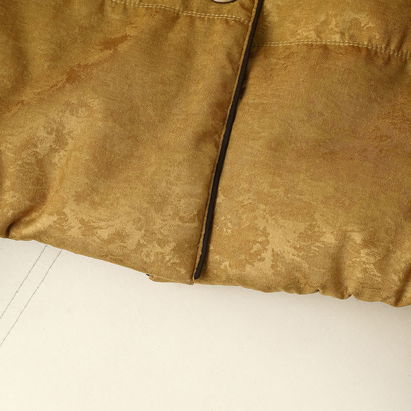 Giacca da donna in jacquard con maniche lunghe e tasche, motivo scuro con bottoni a rana Buddha Stones - image 8