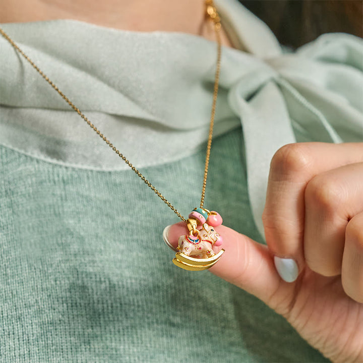 Collana con ciondolo in rame placcato oro 24k Buddha Stones - image 5