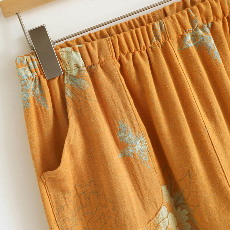 Set di 2 pezzi Buddha Stones con cardigan a maniche lunghe, pantaloni e tasche in cotone con stampa a bottoni e rana  - image 15