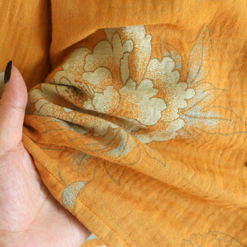 Set di 2 pezzi Buddha Stones con cardigan a maniche lunghe, pantaloni e tasche in cotone con stampa a bottoni e rana  - image 13