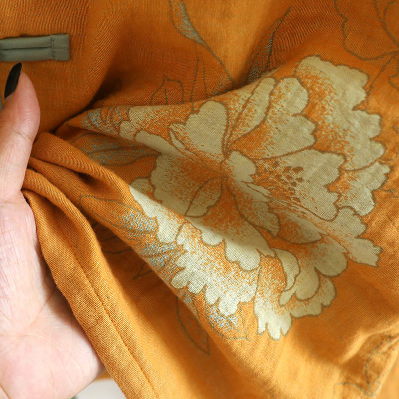 Set di 2 pezzi Buddha Stones con cardigan a maniche lunghe, pantaloni e tasche in cotone con stampa a bottoni e rana  - image 8