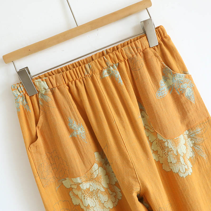 Set di 2 pezzi Buddha Stones con cardigan a maniche lunghe, pantaloni e tasche in cotone con stampa a bottoni e rana  - image 14