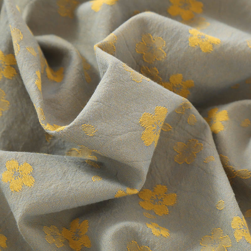 Set di 2 pezzi Buddha Stones, camicia con bottoni a rana, pantaloni e tasche a maniche lunghe con motivo floreale colorato in puro cotone  - image 1