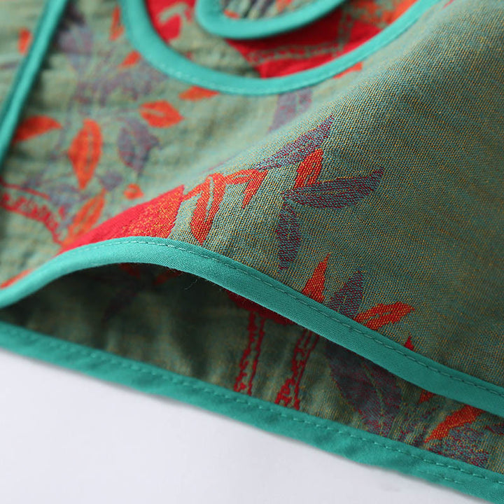 Set di 2 pezzi in patchwork Buddha Stones , camicia con bottoni a rana, pantaloni e tasche in puro cotone  - image 10