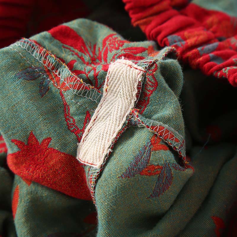 Set di 2 pezzi in patchwork Buddha Stones , camicia con bottoni a rana, pantaloni e tasche in puro cotone  - image 13