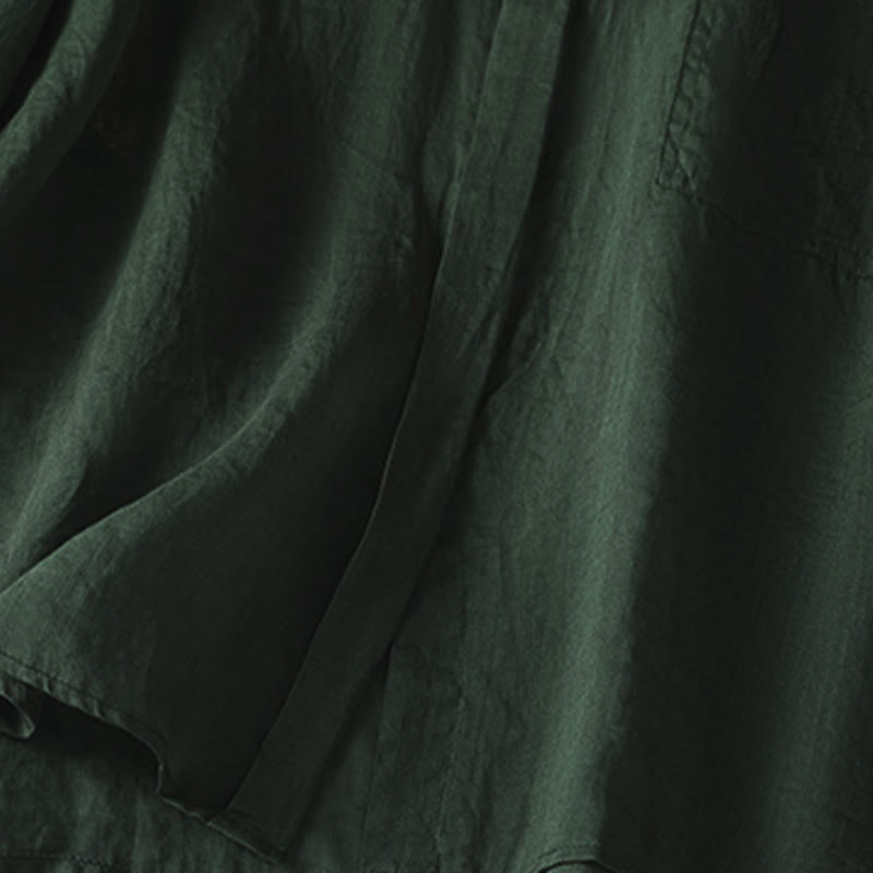 Camicia da donna a maniche lunghe con risvolto e tasca Buddha Stones Fall Commute - image 9