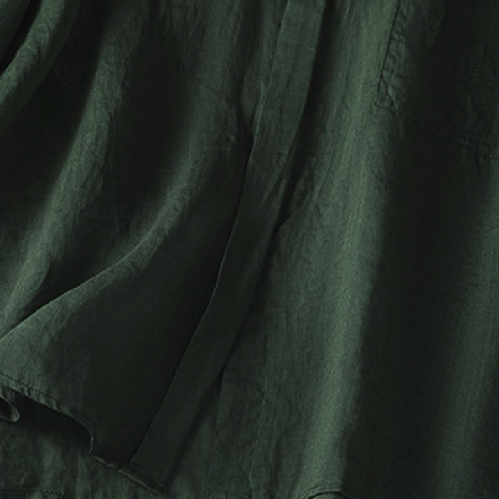 Camicia da donna a maniche lunghe con risvolto e tasca Buddha Stones Fall Commute - image 9