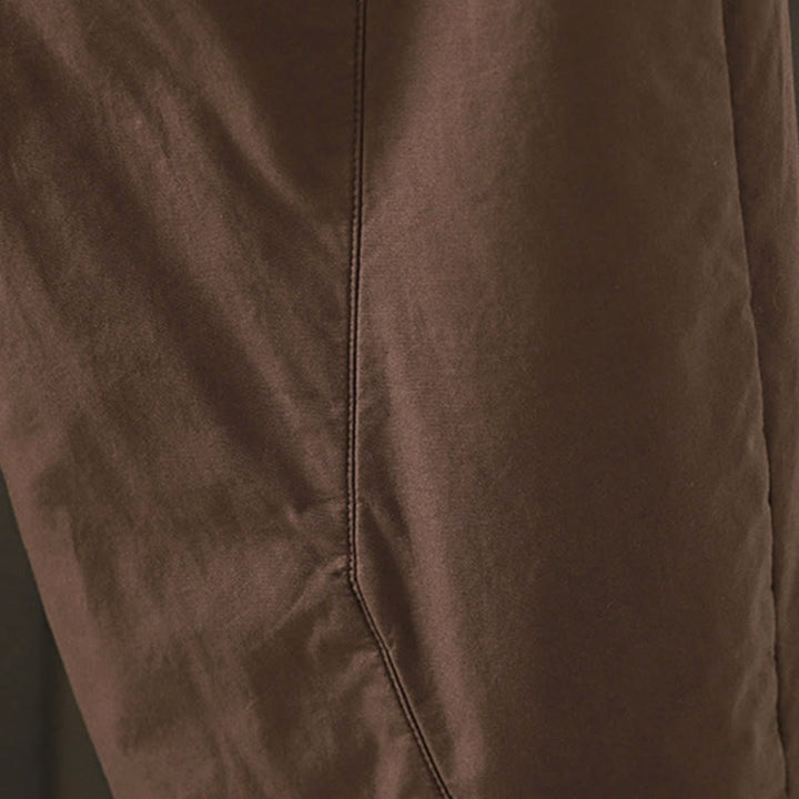 Pantaloni termici harem da donna in cotone tinta unita con tasche Buddha Stones - image 11