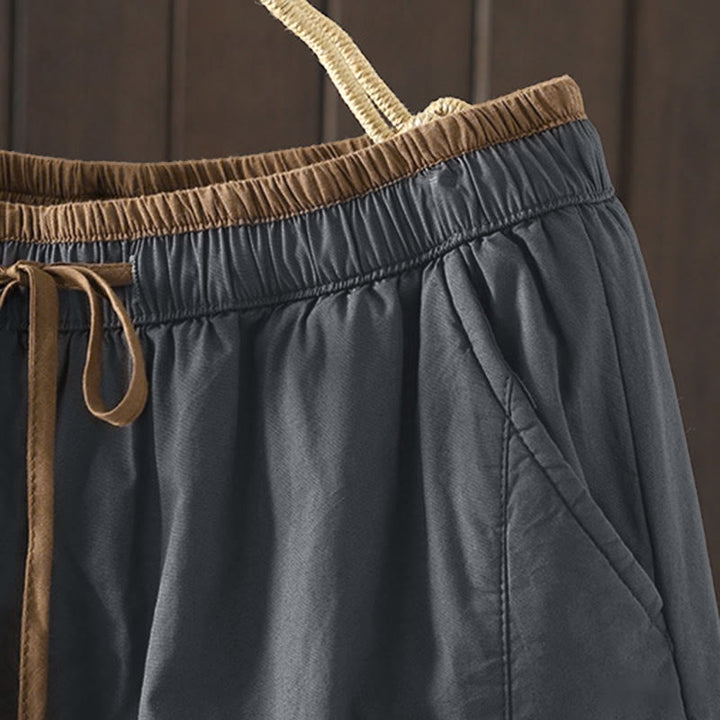 Pantaloni termici harem da donna in cotone tinta unita con tasche Buddha Stones - image 16