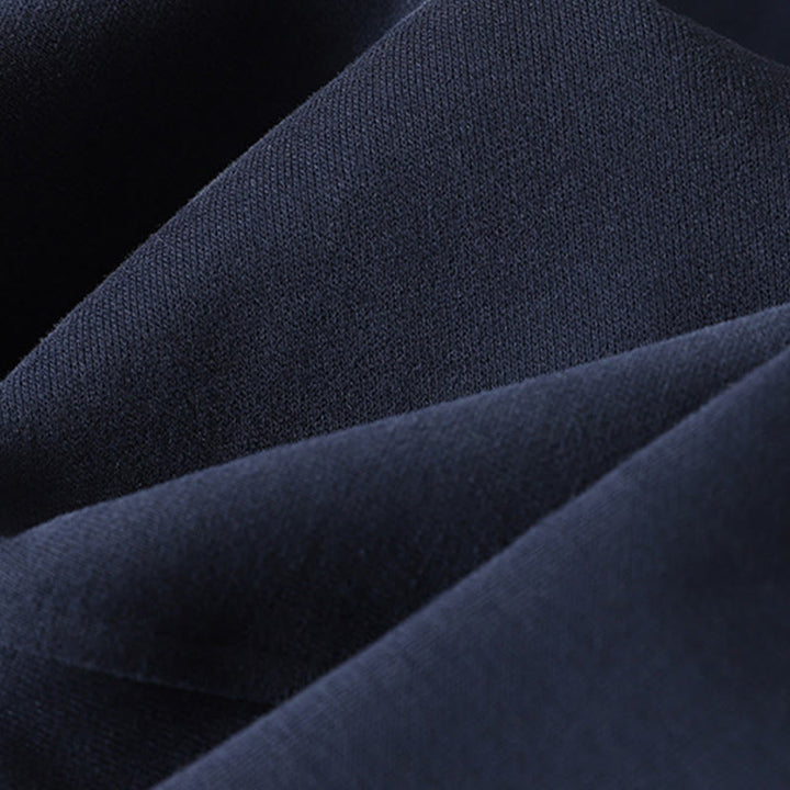 Pantaloni da donna a gamba larga con tasche e cerniera blu notte Buddha Stones, foderati in pile termico - image 6