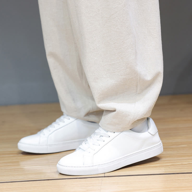 Pantaloni da uomo in cotone con tasche e bottoni color puro Buddha Stones Fall Sports - image 23