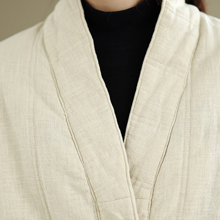 Giacca termica invernale da donna in cotone a maniche lunghe Buddha Stones con tasche - image 8