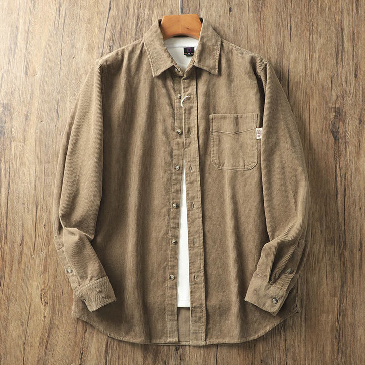 Giacca da uomo in velluto a coste con risvolto Buddha Stones , tinta unita, a maniche lunghe, in cotone spesso con tasche - Perù - US/UK/AU40, EU50 (2XL) - image 0