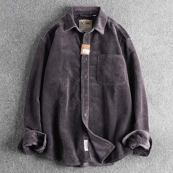 Giacca da uomo monopetto con maniche lunghe e tasche, tinta unita, con bottoni, in tessuto spesso Buddha Stones - Grigio - US/UK/AU44, EU54 (4XL) - image 9