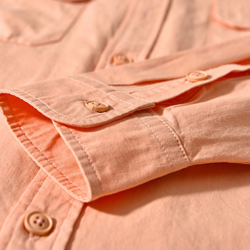 Giacca da uomo in cotone spesso con maniche lunghe, tinta unita, girocollo e tasche , Buddha Stones - image 18