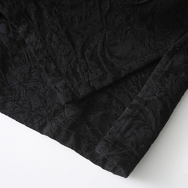 Giacca da uomo a maniche lunghe in cotone con bottoni a rana e tasche , Buddha Stones Spring Jacquard - image 10