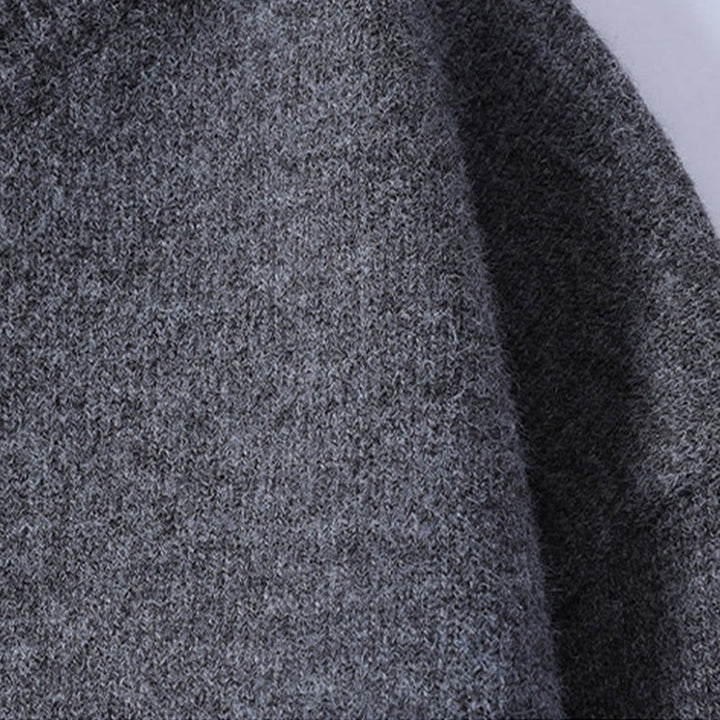 Maglione lavorato a maglia a maniche lunghe da uomo con bottoni invernali e scollo rotondo, motivo Buddha Stones - image 5