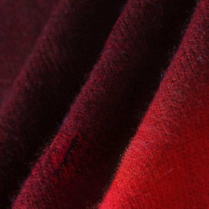 Maglione lavorato a maglia a maniche lunghe da uomo, caldo, con collo alto, motivo a gradiente, invernale, motivo Buddha Stones - image 7