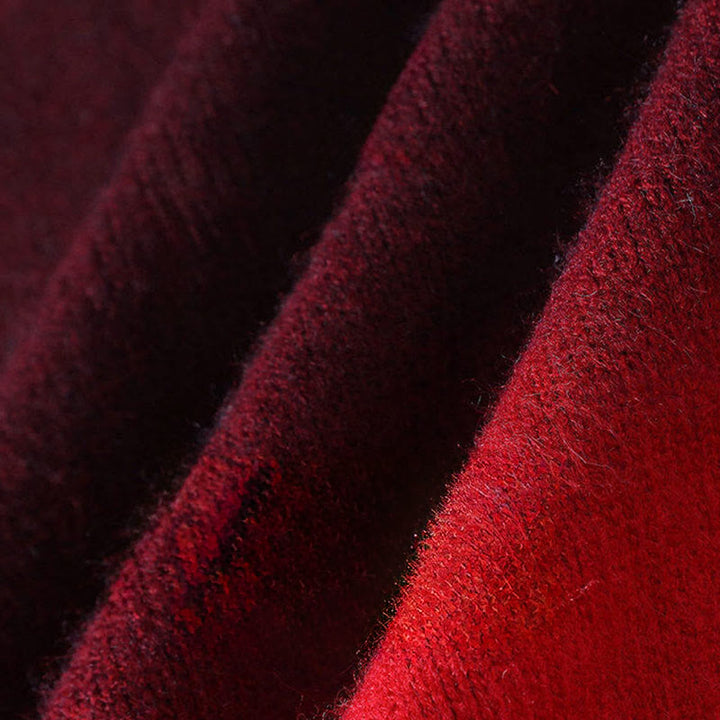 Maglione lavorato a maglia a maniche lunghe da uomo, caldo, con collo alto, motivo a gradiente, invernale, motivo Buddha Stones - image 7