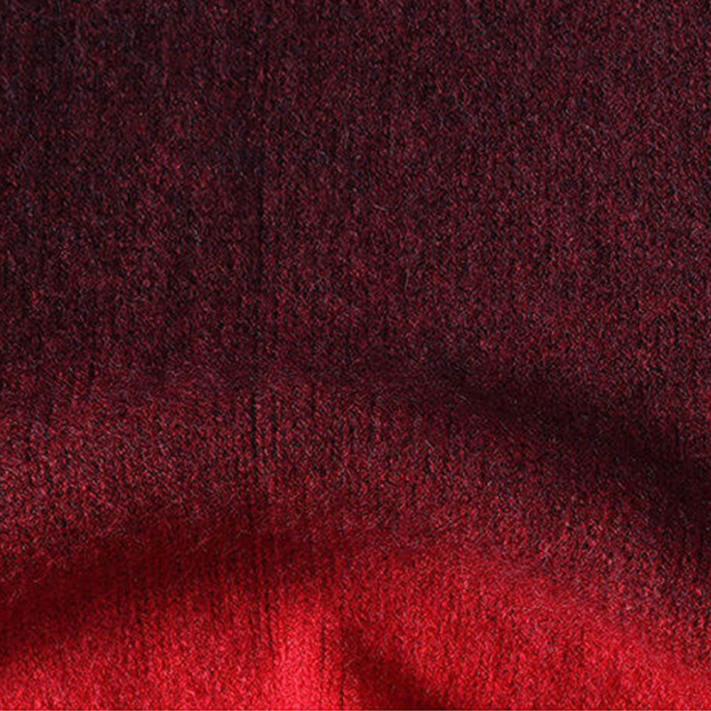 Maglione lavorato a maglia a maniche lunghe da uomo, caldo, con collo alto, motivo a gradiente, invernale, motivo Buddha Stones - image 6