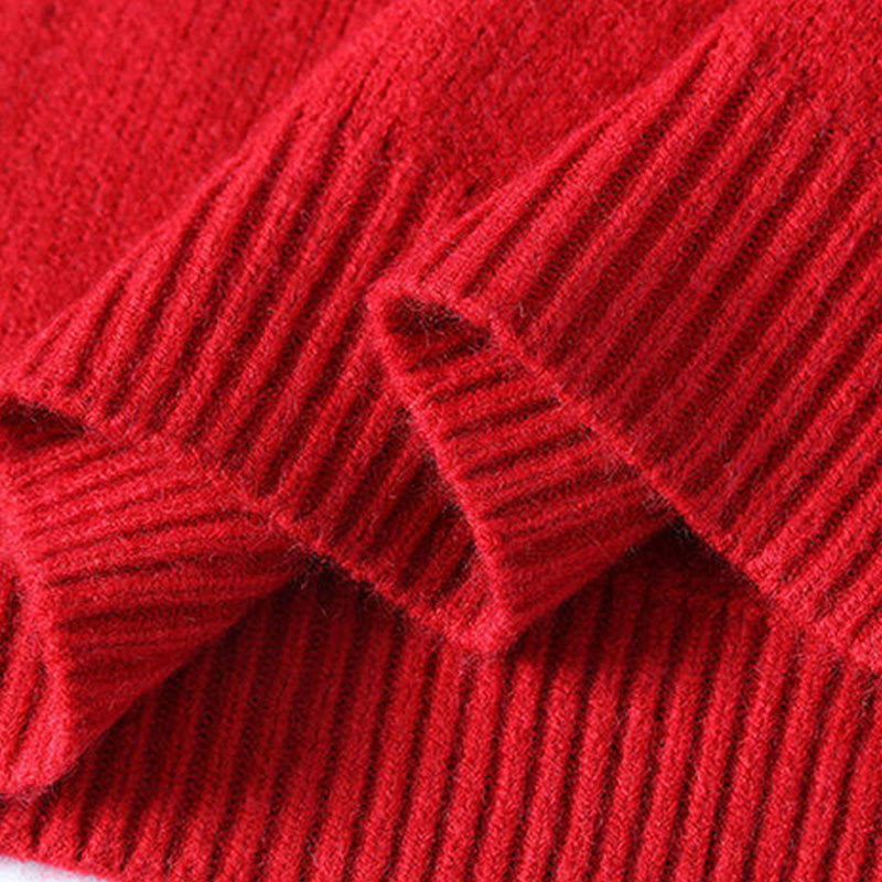 Maglione lavorato a maglia a maniche lunghe da uomo, caldo, con collo alto, motivo a gradiente, invernale, motivo Buddha Stones - image 5