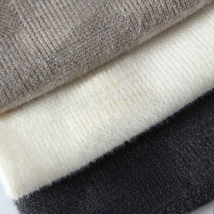 Maglione lavorato a maglia a maniche lunghe da uomo, caldo, con colletto rialzato e motivo scozzese, modello Buddha Stones Winter - image 9