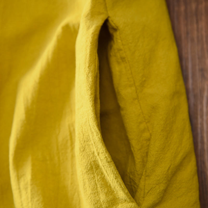 Giacca termica invernale da donna in cotone a maniche lunghe con bottoni a rana Buddha Stones e tasche - image 7