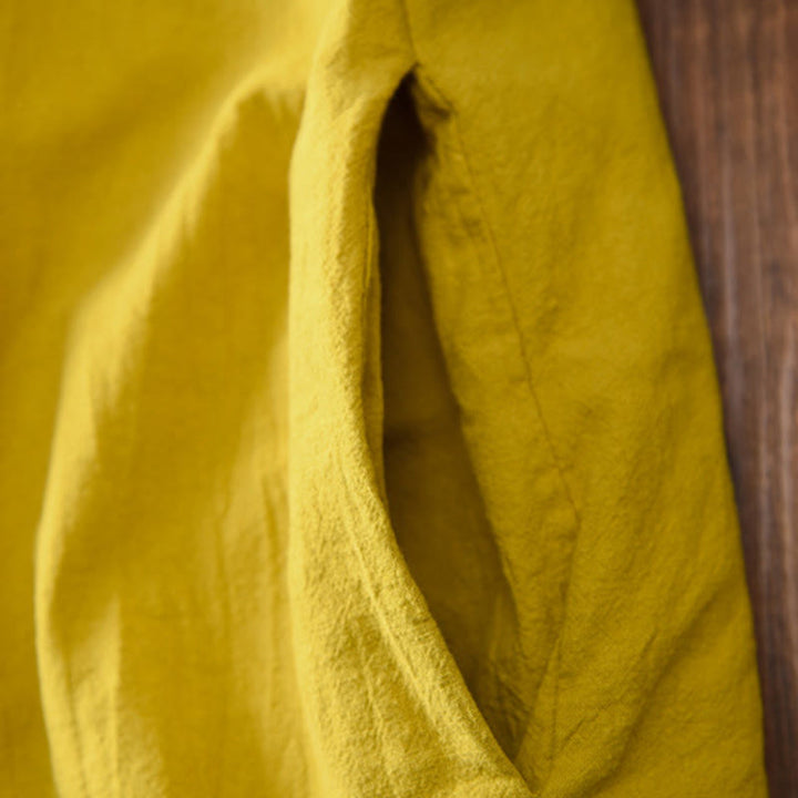 Giacca termica invernale da donna in cotone a maniche lunghe con bottoni a rana Buddha Stones e tasche - image 7