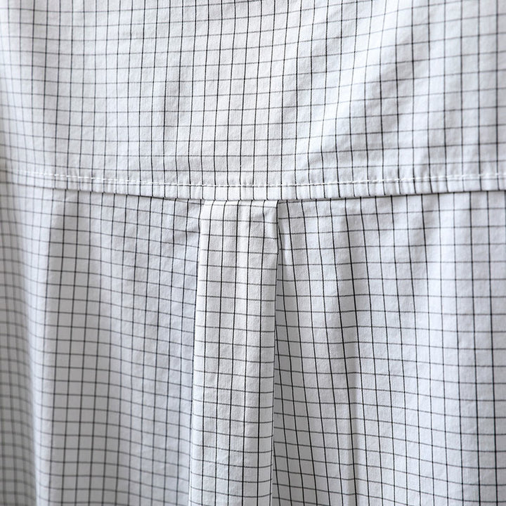 Camicia da donna in cotone a maniche lunghe con bottoni a contrasto e motivo a Buddha Stones - image 13