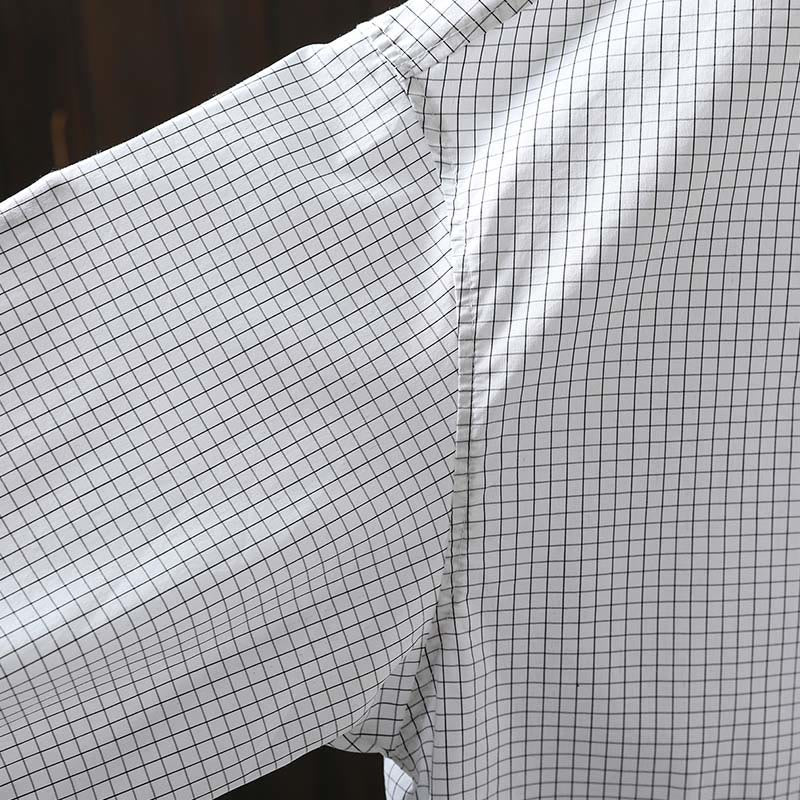 Camicia da donna in cotone a maniche lunghe con bottoni a contrasto e motivo a Buddha Stones - image 10