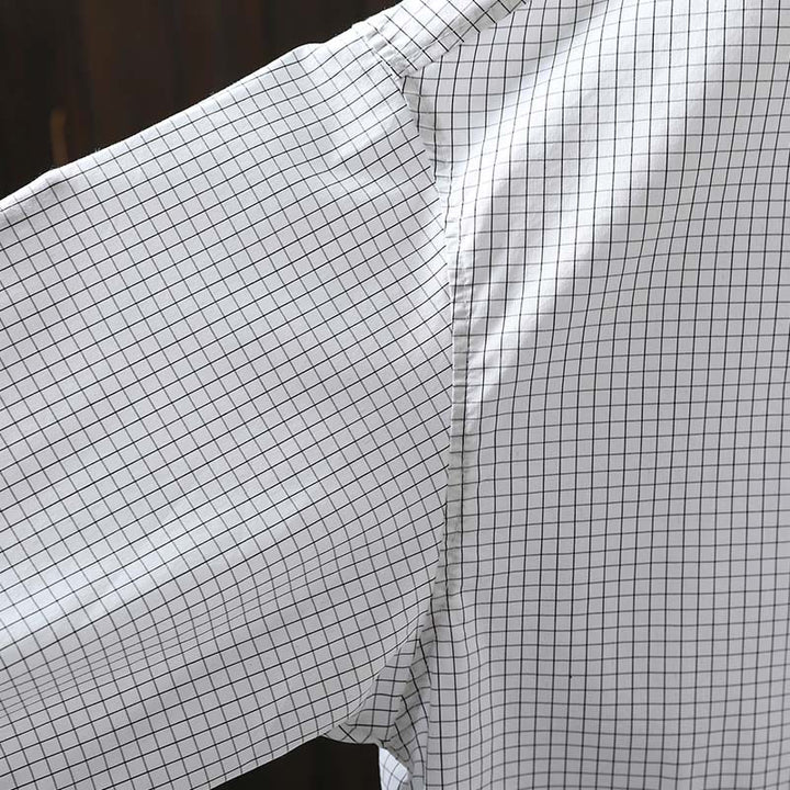 Camicia da donna in cotone a maniche lunghe con bottoni a contrasto e motivo a Buddha Stones - image 10