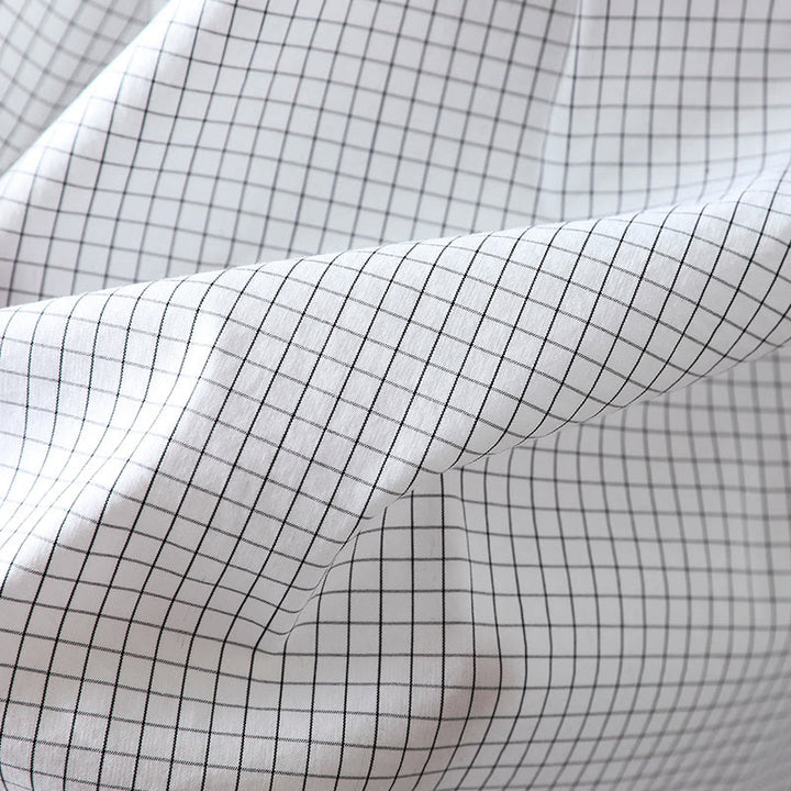 Camicia da donna in cotone a maniche lunghe con bottoni a contrasto e motivo a Buddha Stones - image 16