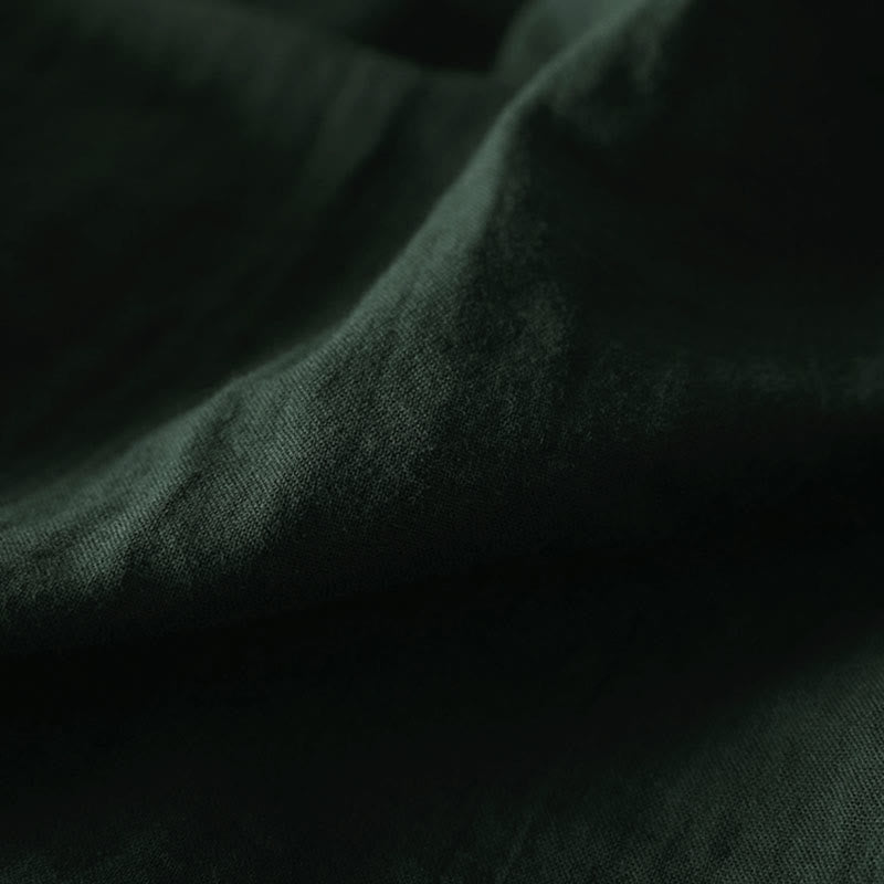 Camicia da donna in cotone a maniche lunghe con bottoni a contrasto e tasche Buddha Stones Fall - image 10