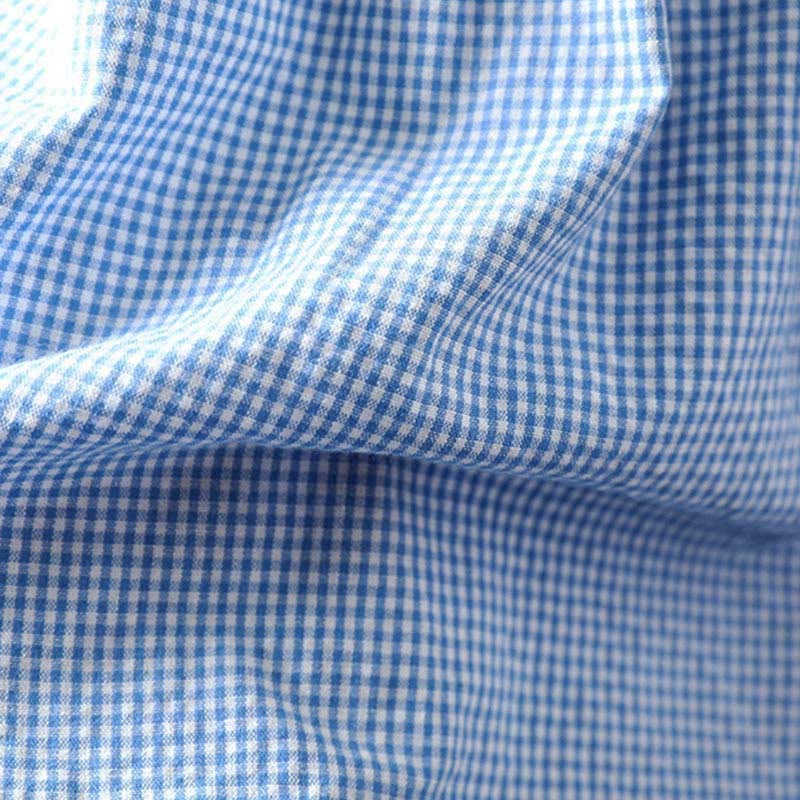 Camicia da donna in cotone a maniche lunghe con bottoni e motivo a quadri piccoli Buddha Stones Spring - image 10