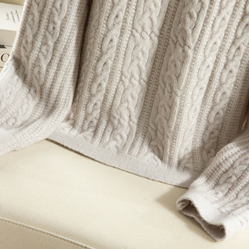 Cardigan lavorato a maglia da donna in cotone a maniche lunghe con bottoni intrecciati, casual invernale, motivo Buddha Stones - image 39