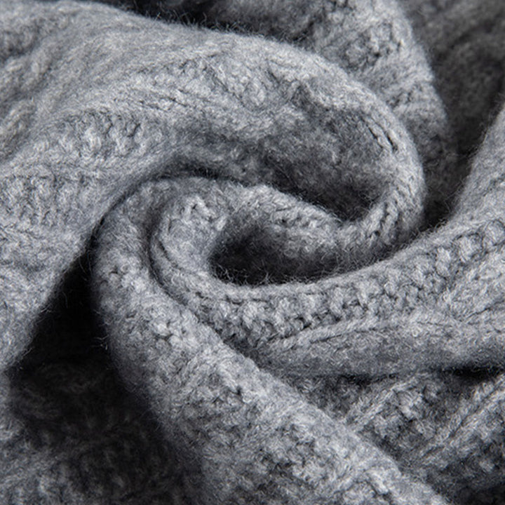 Cardigan lavorato a maglia da donna in cotone a maniche lunghe con bottoni intrecciati, casual invernale, motivo Buddha Stones - image 30