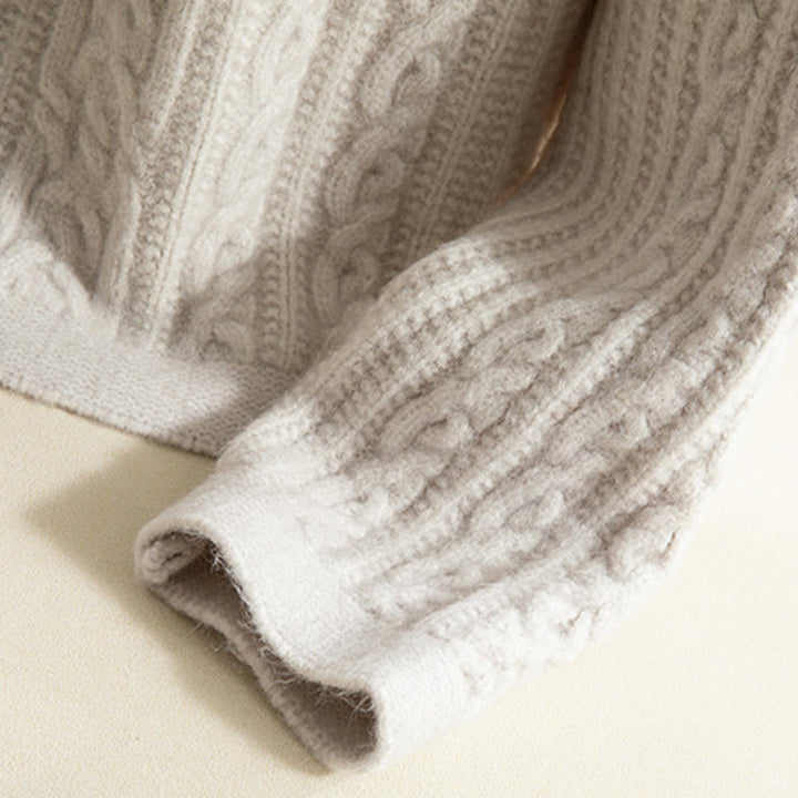 Cardigan lavorato a maglia da donna in cotone a maniche lunghe con bottoni intrecciati, casual invernale, motivo Buddha Stones - image 41