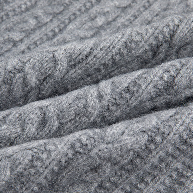 Cardigan lavorato a maglia da donna in cotone a maniche lunghe con bottoni intrecciati, casual invernale, motivo Buddha Stones - image 29