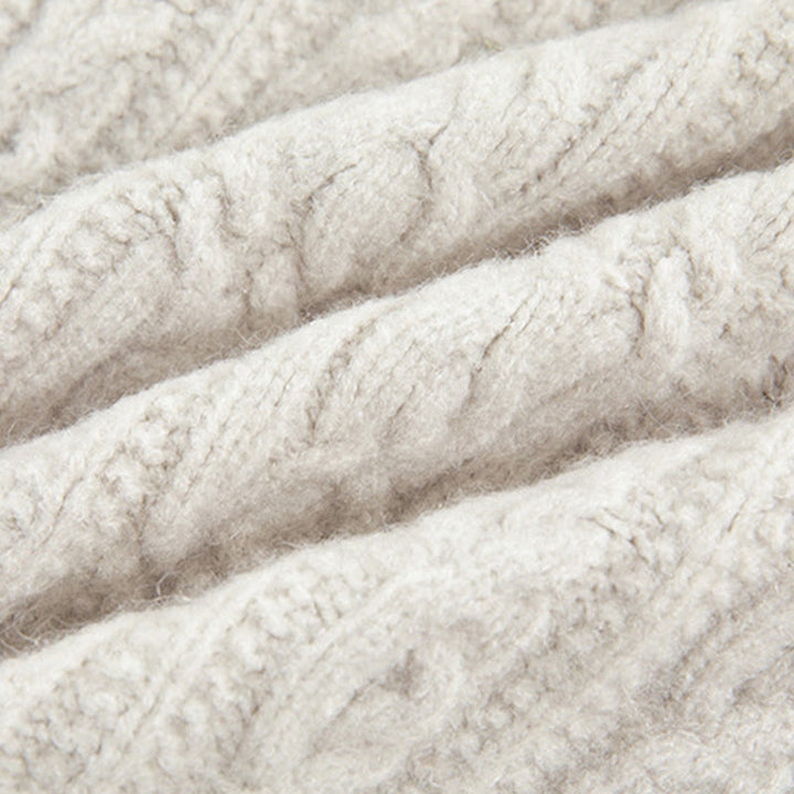 Cardigan lavorato a maglia da donna in cotone a maniche lunghe con bottoni intrecciati, casual invernale, motivo Buddha Stones - image 44