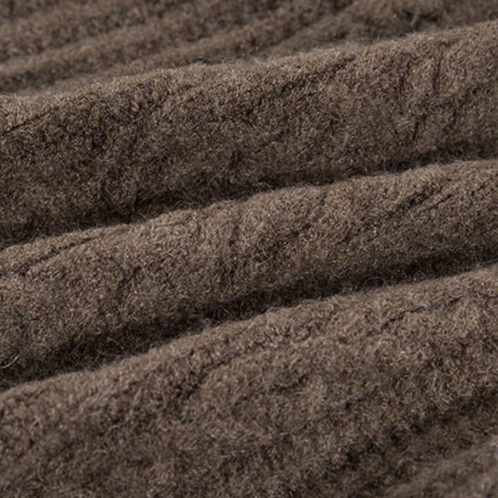 Cardigan lavorato a maglia da donna in cotone a maniche lunghe con bottoni intrecciati, casual invernale, motivo Buddha Stones - image 12