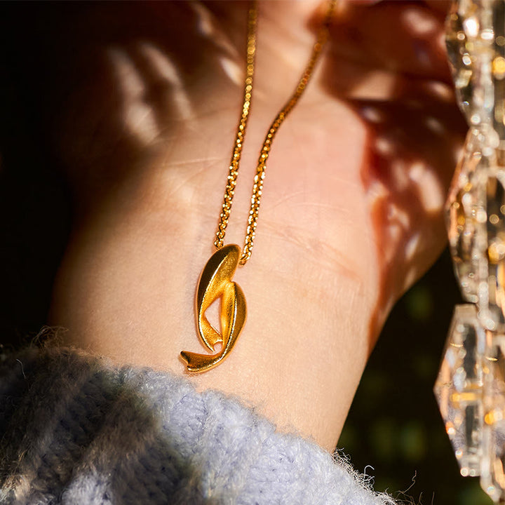 Collana con ciondolo a forma di pesce koi doppio con Buddha Stones e catena in ottone placcato oro 24k - image 6