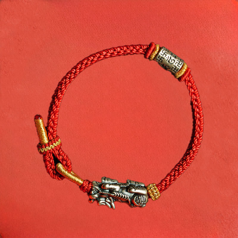 Braccialetto di protezione in argento sterling 925 Buddha Stones , Pixiu Om Mani Padme Hum - image 10