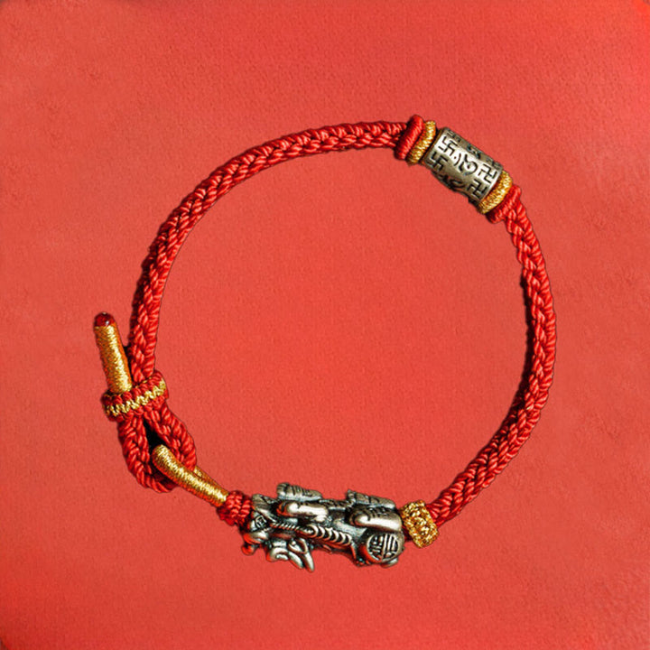 Braccialetto di protezione in argento sterling 925 Buddha Stones , Pixiu Om Mani Padme Hum - image 10