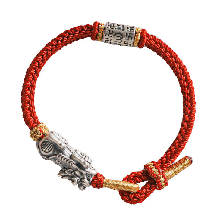 Braccialetto di protezione in argento sterling 925 Buddha Stones , Pixiu Om Mani Padme Hum - image 12