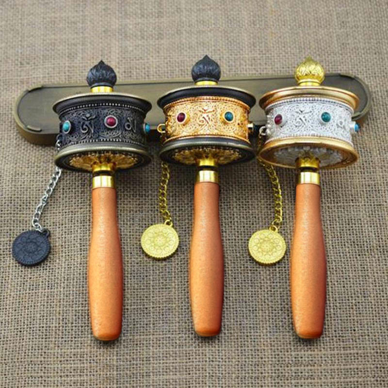 Buddha Stones Decorazione della ruota della preghiera fortunata tibetana - image 8