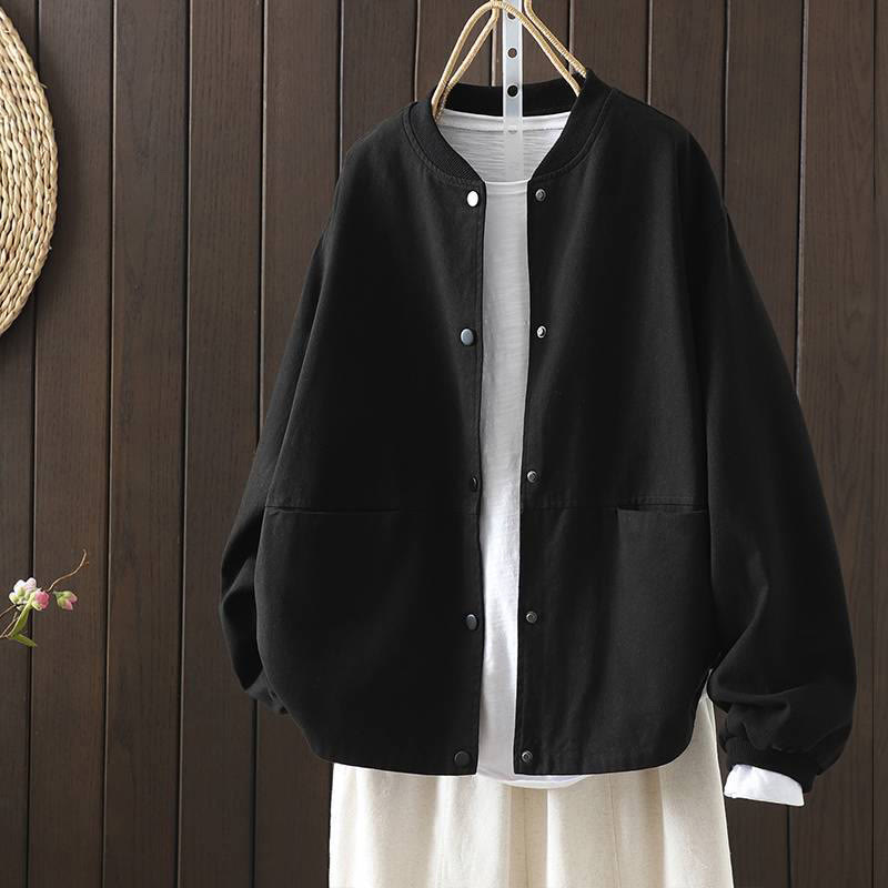 Giacca da donna a maniche lunghe con bottoni e tasche , Buddha Stones Fall. - Nero - US14, UK/AU18, EU46 (2XL) - image 25