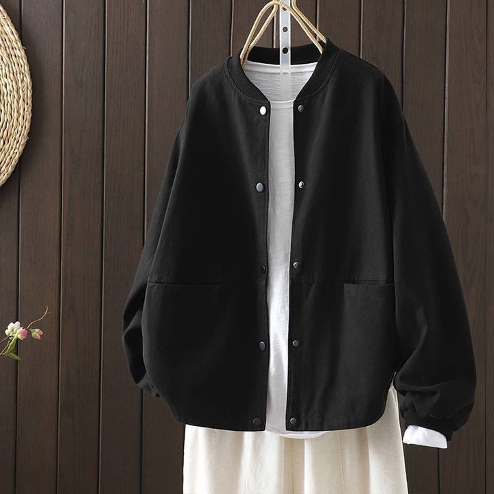 Giacca da donna a maniche lunghe con bottoni e tasche , Buddha Stones Fall. - Nero - US14, UK/AU18, EU46 (2XL) - image 25