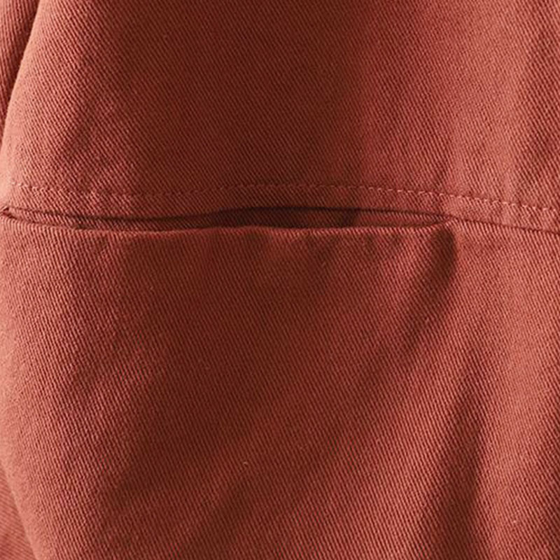 Giacca da donna in cotone a maniche lunghe con bottoni e tasche Buddha Stones Fall - image 6