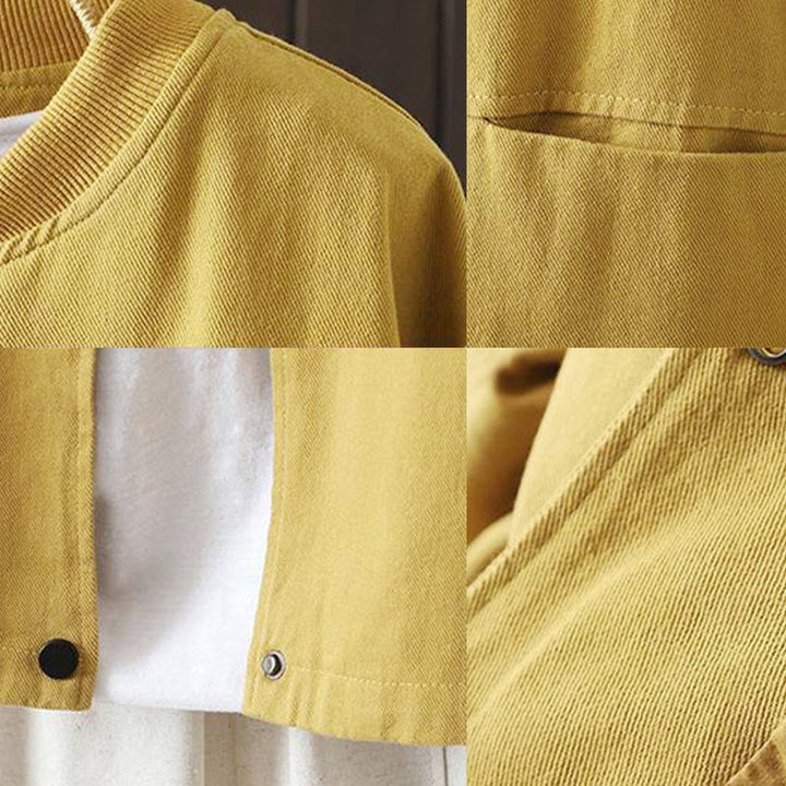 Giacca da donna in cotone a maniche lunghe con bottoni e tasche Buddha Stones Fall - image 18