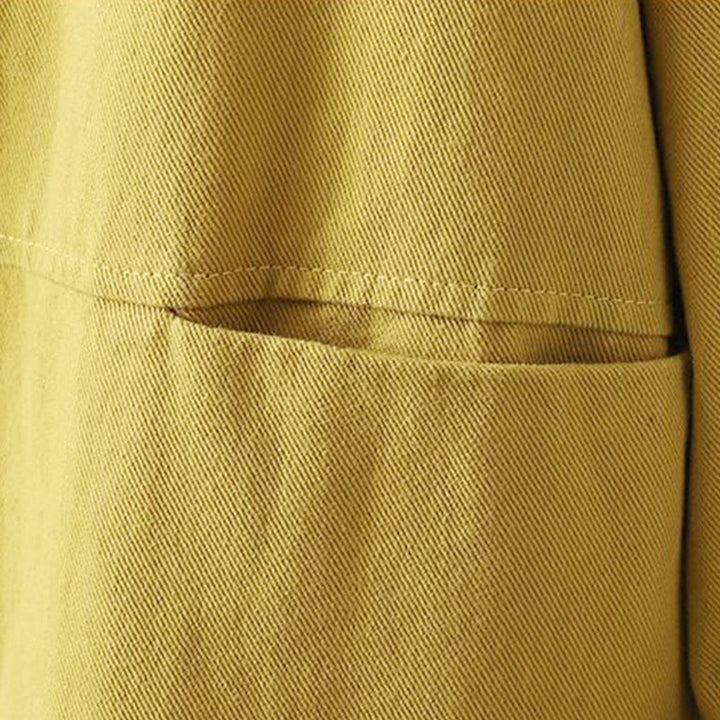 Giacca da donna in cotone a maniche lunghe con bottoni e tasche Buddha Stones Fall - image 16